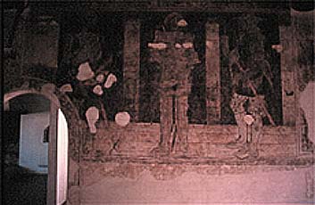Antichi affreschi nella casa di Gaia Da Camino